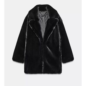Zara Black Teddy Jacket